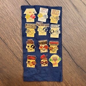 Vintage Starline Super Bowl Collectible Pins